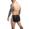 MALE BASICS Dngeons Leather Skirt Schwarz/Rot One Size