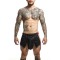 MALE BASICS Dngeons Leather Skirt Schwarz/Rot One Size
