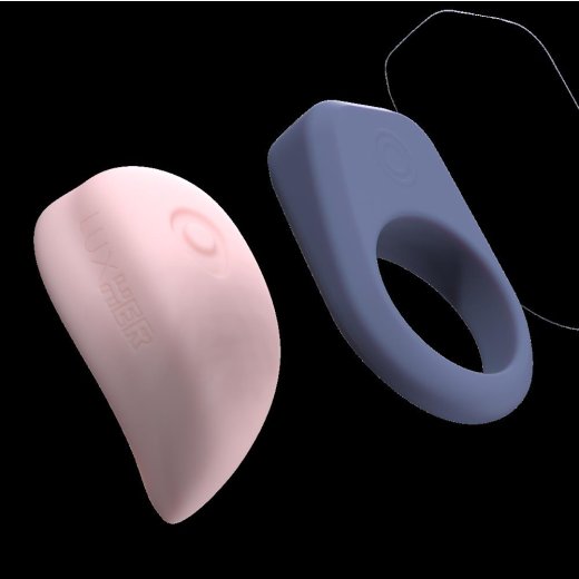 LUX-US Paartoy-Set Penisring LuxHim & Klitoris-Stimulator LuxHer