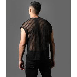 ANDREW CHRISTIAN Mesh Motion Shirt Schwarz