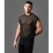 ANDREW CHRISTIAN Mesh Motion Shirt Schwarz