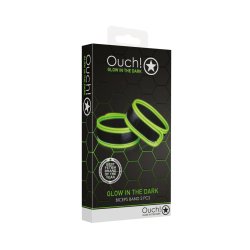 OUCH Bizes-Bänder Glow in the Dark Schwarz/Grün