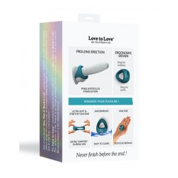 LOVE TO LOVE Flux Ring Silicone Cockring Blau