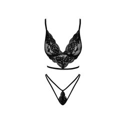 NOIR HANDMADE French Kiss Dessous-Set Schwarz