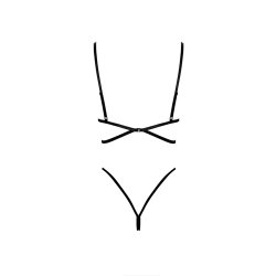 NOIR HANDMADE French Kiss Dessous-Set Schwarz