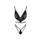 NOIR HANDMADE French Kiss Dessous-Set Schwarz