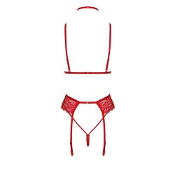 NOIR HANDMADE Bondage Kiss Dessous-Set Rot