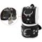XXDREAMSTOYS Leder-Handfessel Breit Abschliessbar Weiss/Schwarz