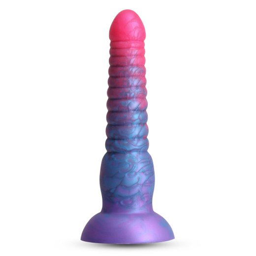 NS NOVELTIES Colours Stacked Dildo 16 cm aus Silikon Pink/Blau
