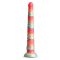 NS NOVELTIES Colours Stacked Dildo 30,6 cm aus Silikon Rot/Gold