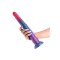 NS NOVELTIES Colours Stacked Dildo 30,6 cm aus Silikon Pink/Blau