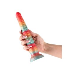NS NOVELTIES Colours Stacked Dildo 23 cm aus Silikon Rot/Gold