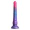 NS NOVELTIES Colours Stacked Dildo 23 cm aus Silikon Pink/Blau