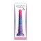 NS NOVELTIES Colours Stacked Dildo 23 cm aus Silikon Pink/Blau