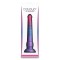 NS NOVELTIES Colours Stacked Dildo 23 cm aus Silikon Pink/Blau