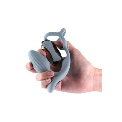 RENEGADE Pinnacle Anal-Plug mit Rotation, Vibration & Penisring Blau