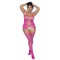 MAPALÉ Aria Fishnet Bodystocking Pink One Size+