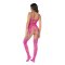 MAPALÉ Aria Fishnet Bodystocking Pink One Size