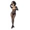 MAPALÉ Maya Longsleeve Fishnet Bodysuit Schwarz One Size