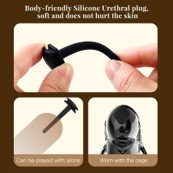 SEVANDA E-Stim Chastity Cage Manual Lock mit App-Steuerung