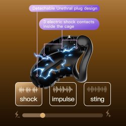 SEVANDA E-Stim Chastity Cage Automatic Lock mit App-Steuerung