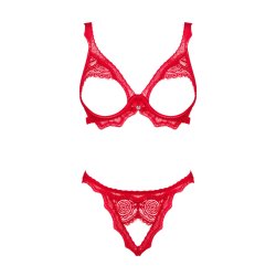 OBSESSIVE Bergamore Dessous-Se 2-teilig Rot