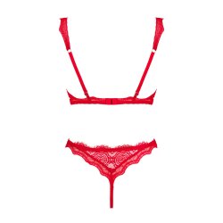OBSESSIVE Bergamore Dessous-Se 2-teilig Rot