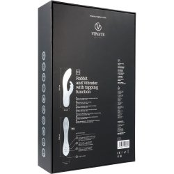 VIRGITE V9 Rabbit Vibrator mit Tapping-Funktion Schwarz