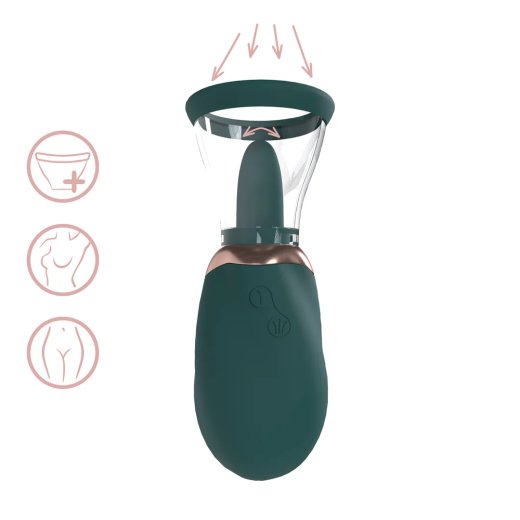 PUMPED Boost Rechargeable Vulva & Breast Pump Forest Green