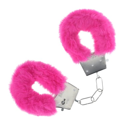 OUCH Classic Fluffy Handcuffs Pink