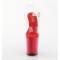 PLEASER Plateau High Heels Flamingo Rot/Transparent