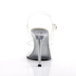 PLEASER Gala Sandalen Transparent/Silber