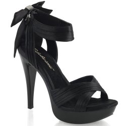 PLEASER Cocktail High Heels mit Schlaufe Schwarz
