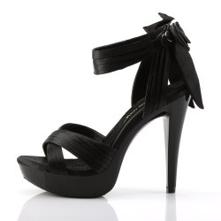 PLEASER Cocktail High Heels mit Schlaufe Schwarz
