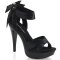 PLEASER Cocktail High Heels mit Schlaufe Schwarz