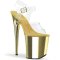 PLEASER Plateau High Heels Flamingo Gold