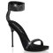 PLEASER Chic High Heels mit Kunststeinen Schwarz