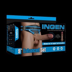 LOVETOY Ingen Unisex Strap-On Set 23 cm L - 2XL Beige