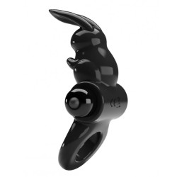 PRETTY LOVE Exciting Rabbit Penisring mit Vibration Schwarz