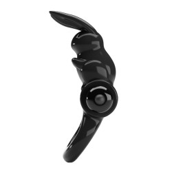 PRETTY LOVE Exciting Rabbit Penisring mit Vibration Schwarz