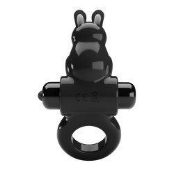 PRETTY LOVE Exciting Rabbit Penisring mit Vibration Schwarz