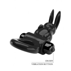 PRETTY LOVE Exciting Rabbit Penisring mit Vibration Schwarz