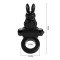 PRETTY LOVE Exciting Rabbit Penisring mit Vibration Schwarz