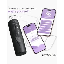 INTOYOU Egor Masturbator Stossend & Rotierend mit App-Steuerung Schwarz