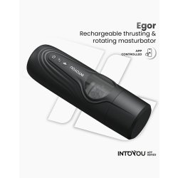 INTOYOU Egor Masturbator Stossend & Rotierend mit App-Steuerung Schwarz