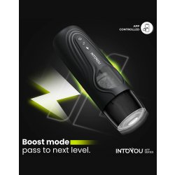 INTOYOU Egor Masturbator Stossend & Rotierend mit App-Steuerung Schwarz