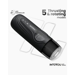 INTOYOU Egor Masturbator Stossend & Rotierend mit App-Steuerung Schwarz