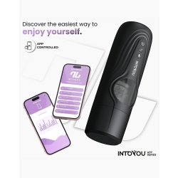 INTOYOU Egor Masturbator Stossend & Rotierend mit App-Steuerung Schwarz