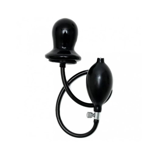 RIMBA Aufblasbarer Anal-Plug mit Kern Silikon Schwarz