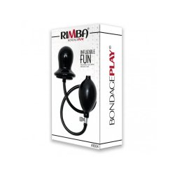 RIMBA Aufblasbarer Anal-Plug mit Kern Silikon Schwarz